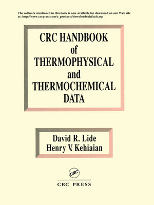 cover image of CRC Handbook of Thermophysical and Thermochemical Data